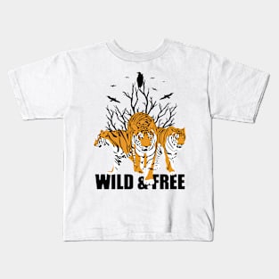 Wild and free Kids T-Shirt